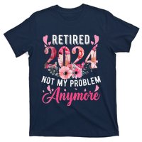 Retired 2024 Funny Retirement Gifts For Women 2024 Floral T-Shirt