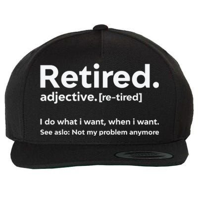 Retired 2022 Funny Retirement 4 Wool Snapback Cap