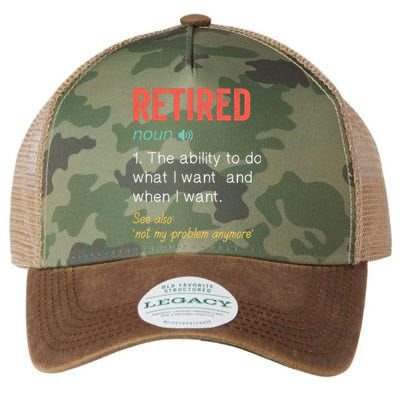 Retired 2022 Funny Retirement Legacy Tie Dye Trucker Hat