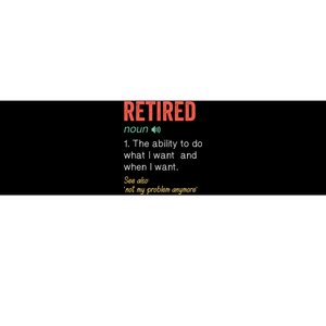 Retired 2022 Funny Retirement Bumper Sticker