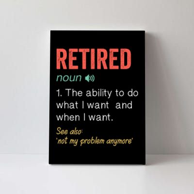 Retired 2022 Funny Retirement Canvas