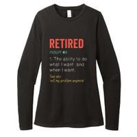 Retired 2022 Funny Retirement Womens CVC Long Sleeve Shirt