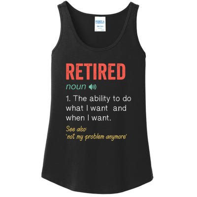 Retired 2022 Funny Retirement Ladies Essential Tank