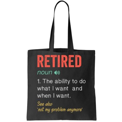 Retired 2022 Funny Retirement Tote Bag