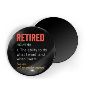 Retired 2022 Funny Retirement Magnet