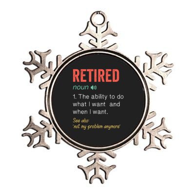 Retired 2022 Funny Retirement Metallic Star Ornament