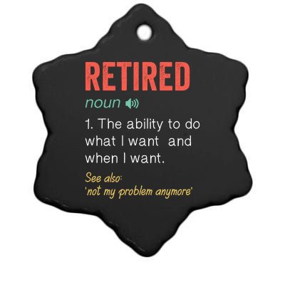 Retired 2022 Funny Retirement Ceramic Star Ornament