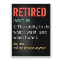 Retired 2022 Funny Retirement Poster