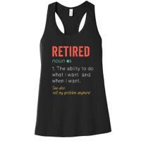 Retired 2022 Funny Retirement Women's Racerback Tank