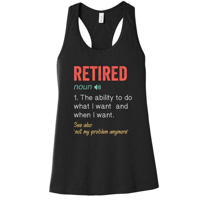 Retired 2022 Funny Retirement Women's Racerback Tank