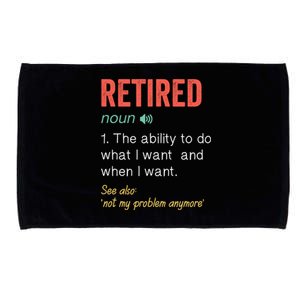 Retired 2022 Funny Retirement Microfiber Hand Towel