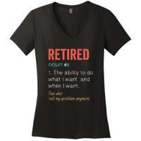 Retired 2022 Funny Retirement Women's V-Neck T-Shirt