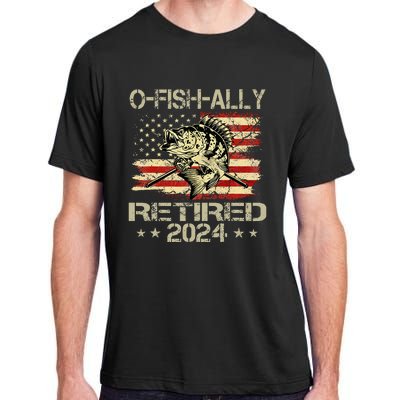 Retirement 2024 Fisherman OFishAlly Retired 2024 Adult ChromaSoft Performance T-Shirt