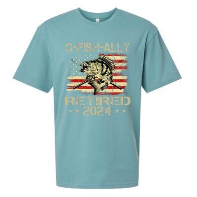 Retirement 2024 Fisherman OFishAlly Retired 2024 Sueded Cloud Jersey T-Shirt