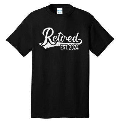 Retired 2024 For Coworker Retirement And Pensioner Tall T-Shirt