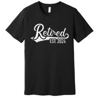 Retired 2024 For Coworker Retirement And Pensioner Premium T-Shirt