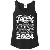 Retro 2024 Family Reunion A Little Bit Of Crazy Funny Family Ladies Essential Tank