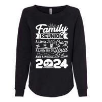 Retro 2024 Family Reunion A Little Bit Of Crazy Funny Family Womens California Wash Sweatshirt