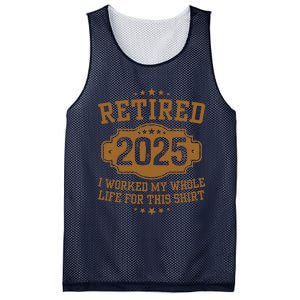 Retirement 2025 Gifts Worked My Whole Life For This Retired Mesh Reversible Basketball Jersey Tank