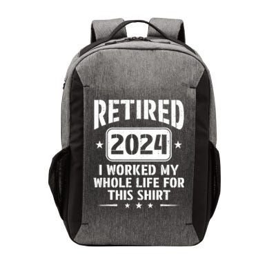 Retired 2024 Humor Retirement For Dad Vector Backpack