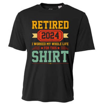 Retired 2024 I Worked My Whole Life For This Cooling Performance Crew T-Shirt