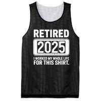 Retired 2025 I Worked My Whole Life For This Mesh Reversible Basketball Jersey Tank