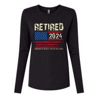 Retired 2024 I Worked My Whole Life For This Retirement Womens Cotton Relaxed Long Sleeve T-Shirt