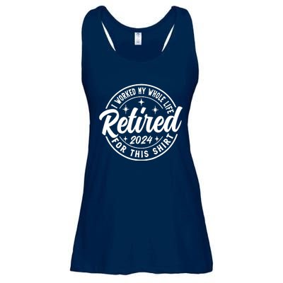 Retired 2024 I Worked My Whole Life For This Retirement Ladies Essential Flowy Tank