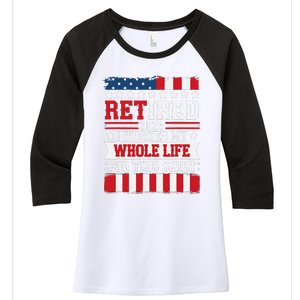 Retired 2025 I Worked My Whole Life For This Retirees Women's Tri-Blend 3/4-Sleeve Raglan Shirt