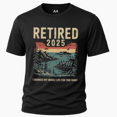 Retired 2025 I Worked My Whole Life For This Cooling Performance Crew T-Shirt