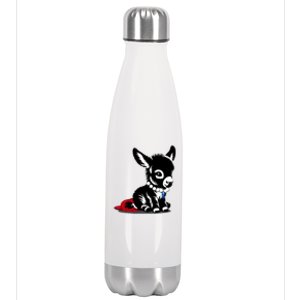 Retro 2024 Kamala Harris Tim Walz President Democrat Donkey Gift Stainless Steel Insulated Water Bottle