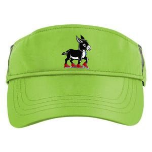 Retro 2024 Kamala Harris Tim Walz President Democrat Donkey Adult Drive Performance Visor