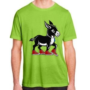 Retro 2024 Kamala Harris Tim Walz President Democrat Donkey Adult ChromaSoft Performance T-Shirt