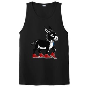 Retro 2024 Kamala Harris Tim Walz President Democrat Donkey PosiCharge Competitor Tank