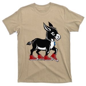 Retro 2024 Kamala Harris Tim Walz President Democrat Donkey T-Shirt