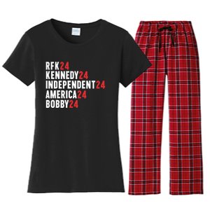 Rfk 24 Kennedy 24 Independent 24 America 24 Bobby 24 Women's Flannel Pajama Set