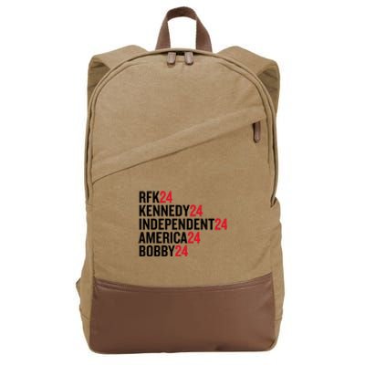 Rfk 24 Kennedy 24 Independent 24 America 24 Bobby 24 Cotton Canvas Backpack