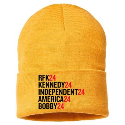 Rfk 24 Kennedy 24 Independent 24 America 24 Bobby 24 Sustainable Knit Beanie