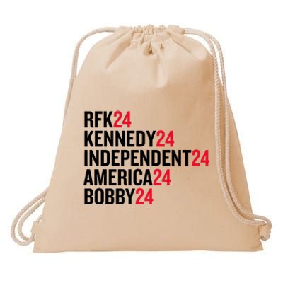 Rfk 24 Kennedy 24 Independent 24 America 24 Bobby 24 Drawstring Bag