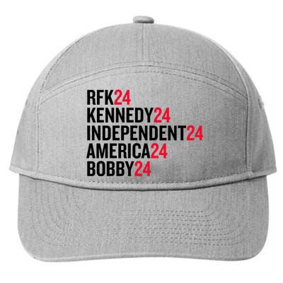 Rfk 24 Kennedy 24 Independent 24 America 24 Bobby 24 7-Panel Snapback Hat