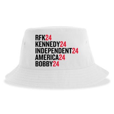 Rfk 24 Kennedy 24 Independent 24 America 24 Bobby 24 Sustainable Bucket Hat