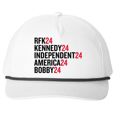 Rfk 24 Kennedy 24 Independent 24 America 24 Bobby 24 Snapback Five-Panel Rope Hat