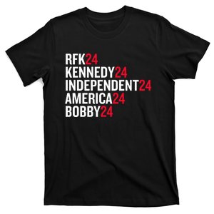 Rfk 24 Kennedy 24 Independent 24 America 24 Bobby 24 T-Shirt