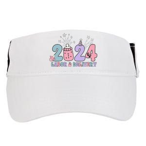 Retro 2024 Labor and Delivery Unit Nurse New Years Eve Rn Np Adult Drive Performance Visor