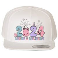 Retro 2024 Labor and Delivery Unit Nurse New Years Eve Rn Np Wool Snapback Cap