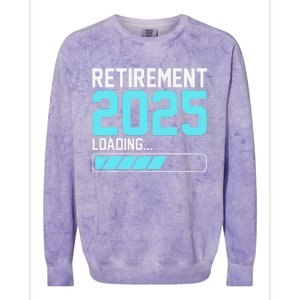 Retirement 2025 Loading Funny Retiring Retired Colorblast Crewneck Sweatshirt