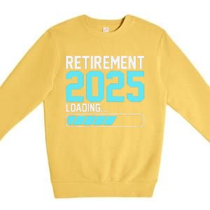 Retirement 2025 Loading Funny Retiring Retired Premium Crewneck Sweatshirt