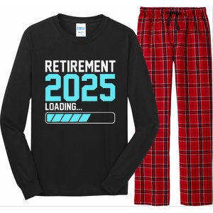 Retirement 2025 Loading Funny Retiring Retired Long Sleeve Pajama Set