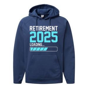 Retirement 2025 Loading Funny Retiring Retired Performance Fleece Hoodie