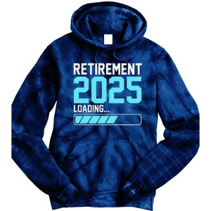 Retirement 2025 Loading Funny Retiring Retired Tie Dye Hoodie